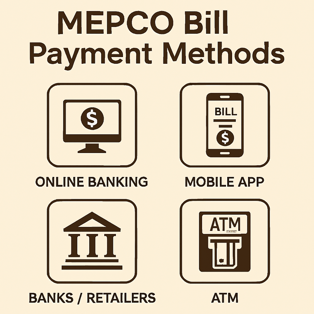MEPCO Bill Payment Methods