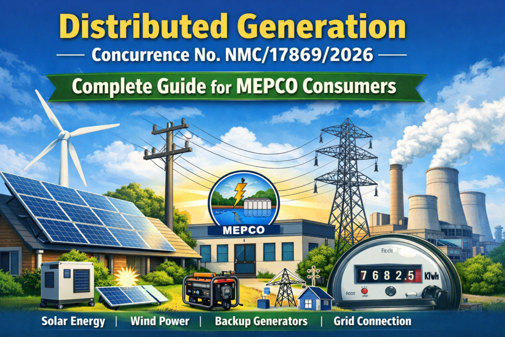 Distributed Generation Concurrence in Pakistan