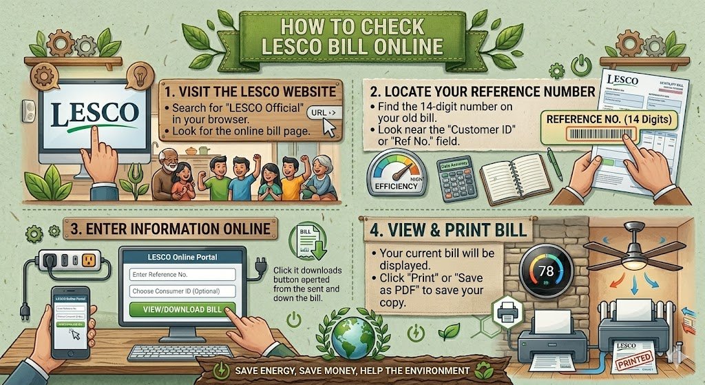 How to Check Lesco Bill Online