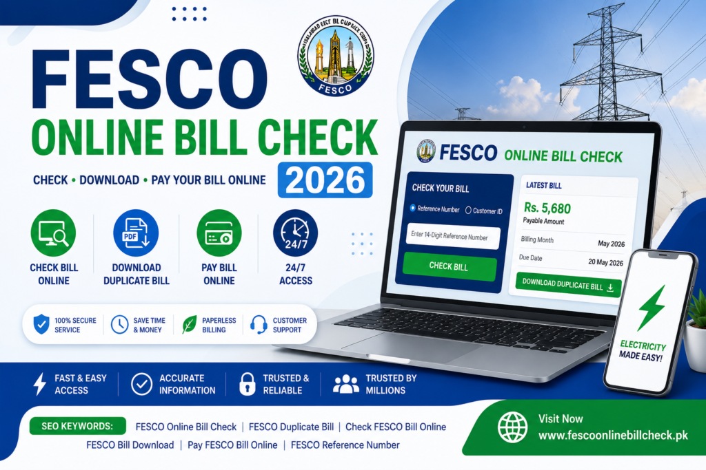 Fesco Online Bill Check 2026