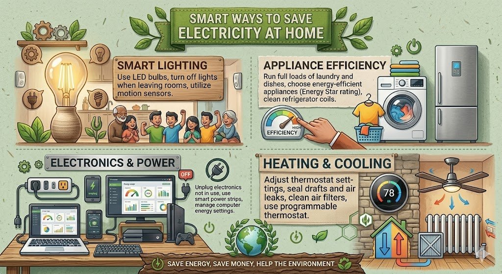 Smart ways to Save Electricity at home
