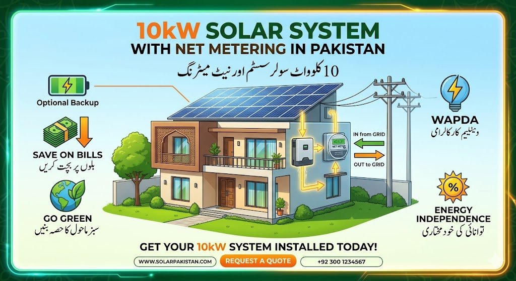 10kW Solar System Net Metering Pakistan
