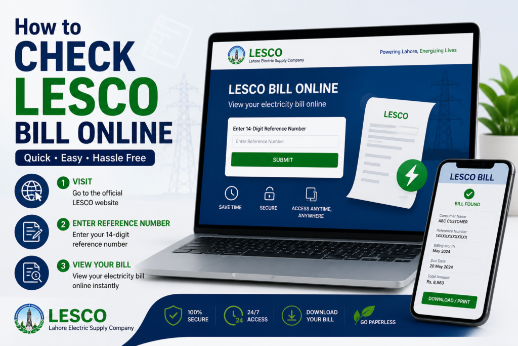 How to Check Lesco Bill Online