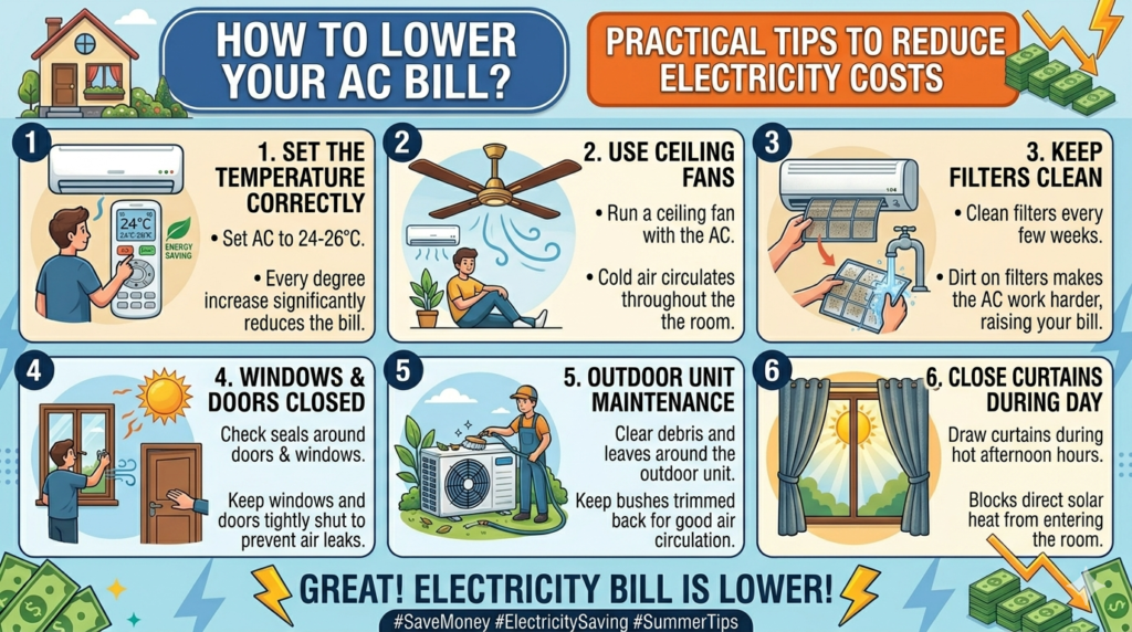 AC Ka Bill Kam Kaise Karein