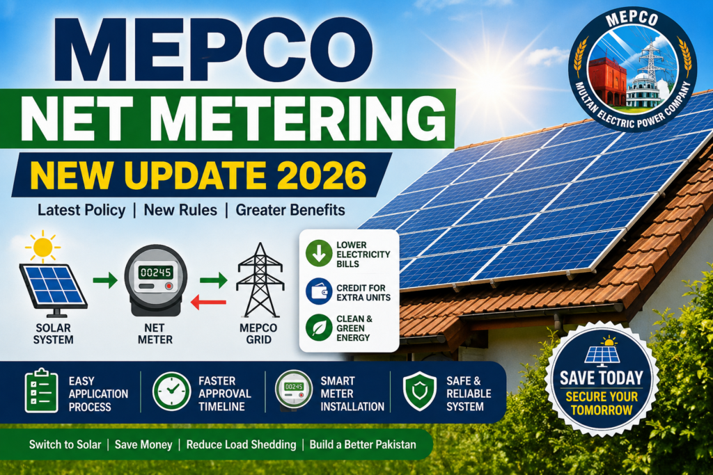 MEPCO Net Metering New Update 2026
