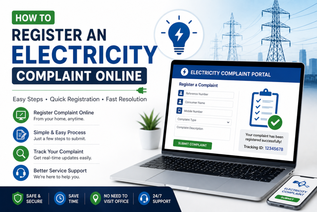 How to Register an Electricity Complaint Online