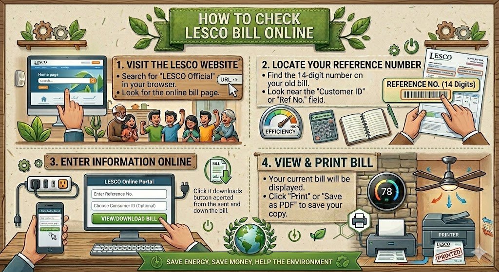 How to Check Lesco Bill Online