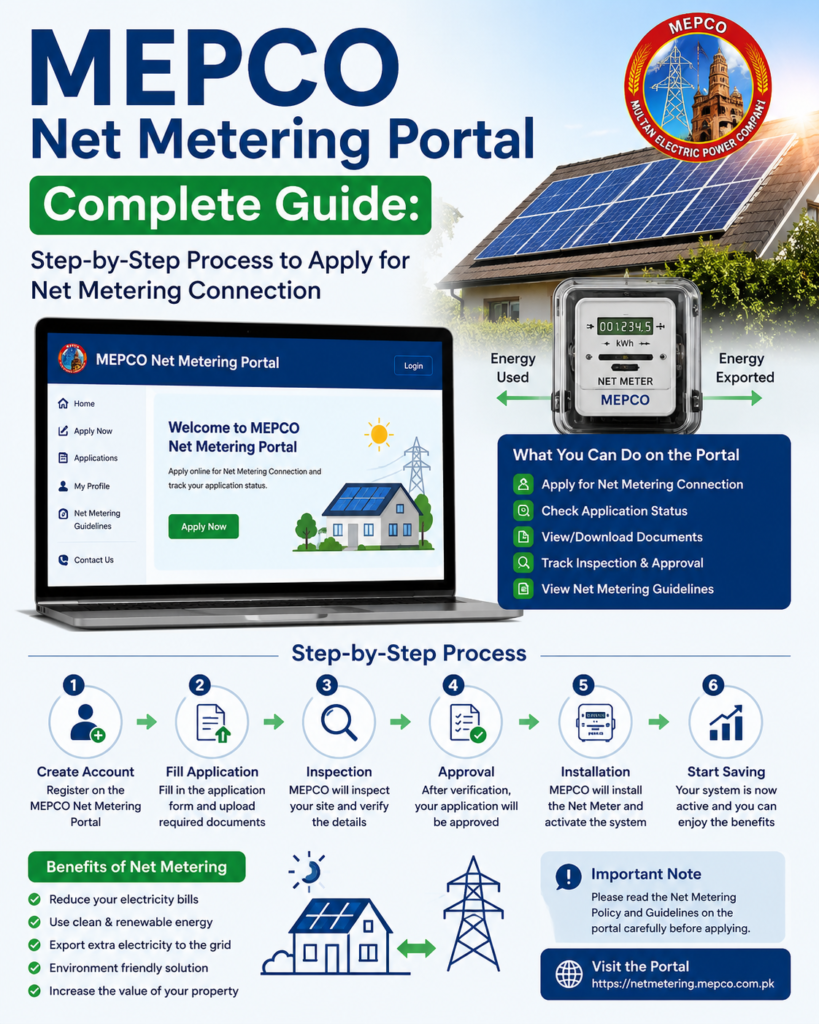 MEPCO Net Metering Portal Complete Guide