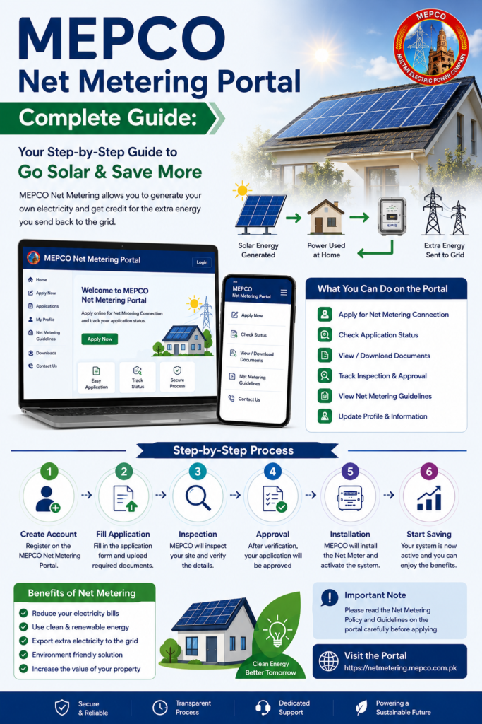 MEPCO Net Metering Portal Complete Guide
