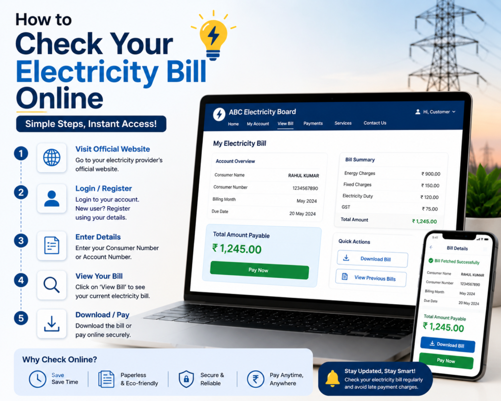 How to Check Your Electricity Bill Online