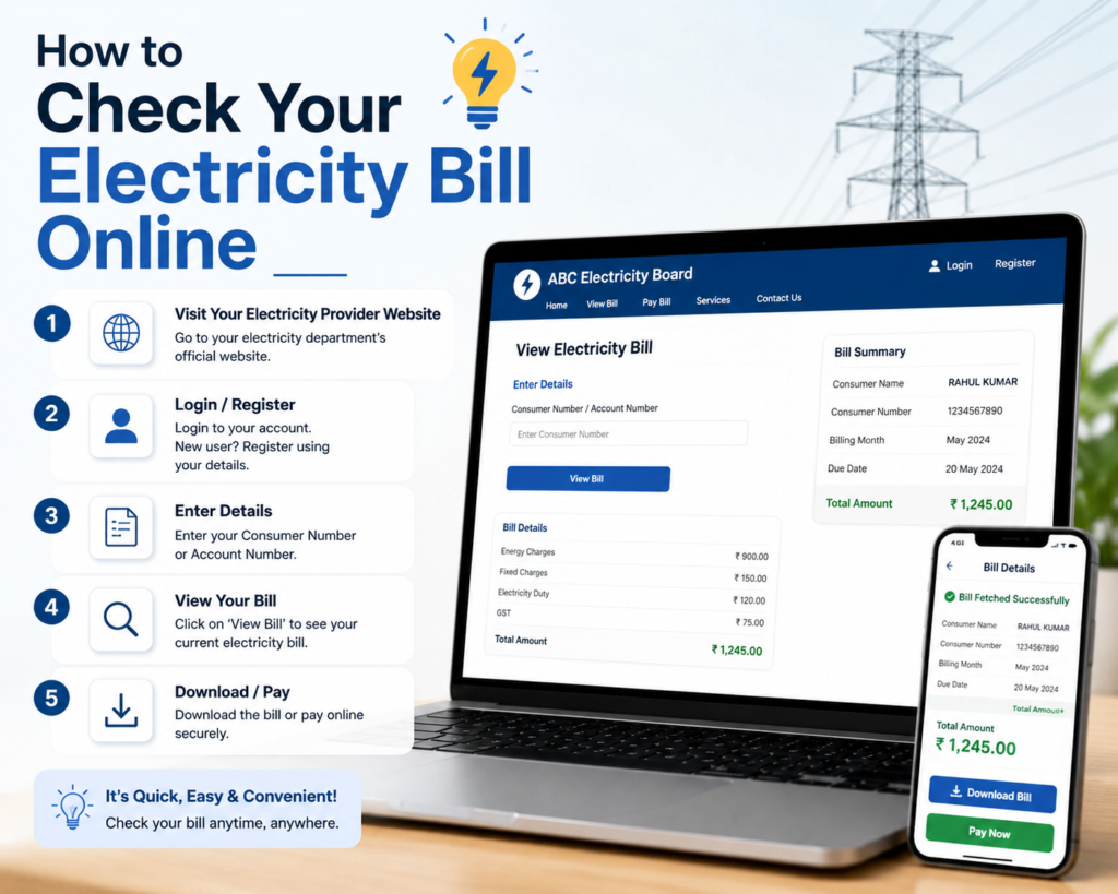 How to Check Your Electricity Bill Online